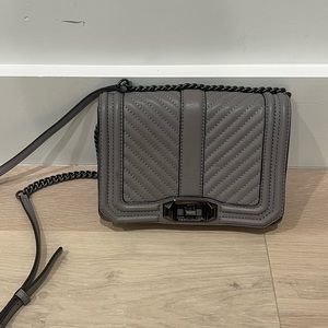 Rebecca Minkoff Chevron Quilted Small Love Crossbody